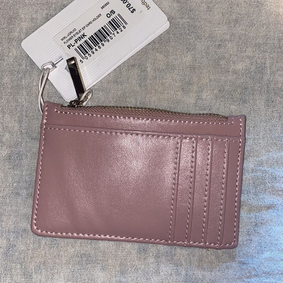 TED BAKER LONDON Jorjana Flower Eyelet Leather Zip Card Holder - Picture 9 of 11